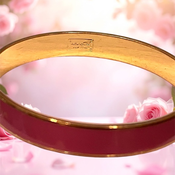 Kate Spade Tickled Pink Enamel Bangle Bracelet - Picture 4 of 4